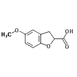 CAS#: 93885-41-7, 5-Methoxy-2,3-dihydro-1-benzofuran-2-carboxylic acid