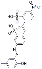 CAS 登录号：93892-27-4， 5-[(2-羟基-5-甲基苯基)偶氮]-2-[2-(4-硝基-2-磺基苯基)乙烯]苯磺酸