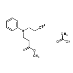 CAS#: 93893-66-4, Methyl N-(2-cyanoethyl)-N-phenyl-beta-alaninate acetate (1:1)