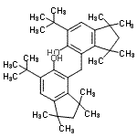 CAS#: 93893-68-6, 4,4'-Methylenebis[1,1,3,3-tetramethyl-6-(2-methyl-2-propanyl)-5-indanol]