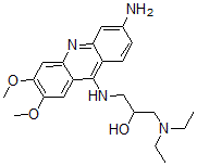 CAS#: 93906-63-9, 1-Diethylamino-3-((2,3-dimethoxy-6-amino-9-acridinyl)amino)-2-propanol