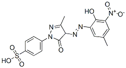CAS#: 93918-02-6, 4-[4,5-Dihydro-4-[(2-Hydroxy-5-Methyl-3-Nitrophenyl)Azo]-3-Methyl-5-Oxo-1H-Pyrazol-1-Yl]Benzenesulphonic Acid