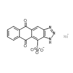 CAS#: 93918-96-8, Sodium 5,10-dioxo-5,10-dihydro-1H-anthra[2,3-d][1,2,3]triazole-11-sulfonate