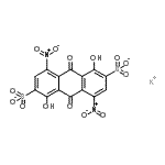 CAS#: 93919-24-5, 9,10-dihydro-1,5-dihydroxy-4,8-dinitro-9,10-dioxo-2,6-Anthracenedisulfonate potassium salt (1:1)