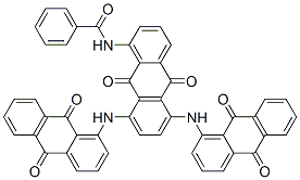CAS 登录号：93940-16-0， N-[5,8-双[(9,10-二氢-9,10-二氧代-1-蒽基)氨基]-9,10-二氢-9,10-二氧代-1-蒽基]苯甲酰胺