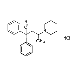 CAS#: 93942-55-3, 2,2-Diphenyl-4-(1-piperidinyl)pentanenitrile hydrochloride (1:1)