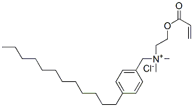 CAS#: 93963-46-3, 4-Dodecyl-N,N-Dimethyl-N-[2-[(1-Oxo-2-Propen-1-Yl)Oxy]Ethyl]-Benzenemethanaminium Chloride (1:1)