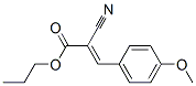 CAS 登录号：93966-57-5， 2-氰基-3-(4-甲氧基苯基)丙烯酸丙酯