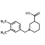 CAS 登录号：939757-49-0， 1-(3,4-二甲基苄基)-3-哌啶羧酸