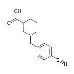 CAS 登录号：939757-51-4， 1-(4-氰基苄基)-3-哌啶羧酸