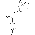 CAS#: 939760-49-3, 2-Methyl-2-propanyl [2-amino-2-(4-chlorophenyl)ethyl]carbamate