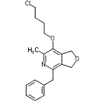 CAS#: 93982-16-2, 4-Benzyl-7-(4-chlorobutoxy)-6-methyl-1,3-dihydrofuro[3,4-c]pyridine
