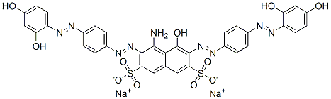 CAS#: 93982-62-8, Disodium 4-Amino-3,6-Bis[[4-[(2,4-Dihydroxyphenyl)Azo]Phenyl]Azo]-5-Hydroxynaphthalene-2,7-Disulphonate