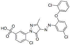 CAS#: 94021-38-2, 4-Chloro-3-[4-[[5-Chloro-2-(2-Chlorophenoxy)Phenyl]Azo]-4,5-Dihydro-3-Methyl-5-Oxo-1H-Pyrazol-1-Yl]Benzenesulphonic Acid