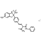 CAS#: 94022-29-4, Sodium 2-{4-[(1-anilino-1,3-dioxo-2-butanyl)diazenyl]phenyl}-6-methyl-2,3-dihydro-1,3-benzothiazole-2-sulfonate