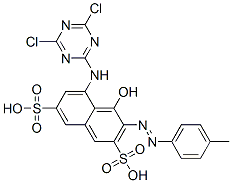 CAS#: 94022-70-5, 5-[(4,6-Dichloro-1,3,5-Triazin-2-Yl)Amino]-4-Hydroxy-3-[(P-Tolyl)Azo]Naphthalene-2,7-Disulphonic Acid