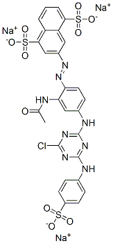 CAS#: 94042-74-7, Trisodium 3-[[2-(Acetylamino)-4-[[4-Chloro-6-[(4-Sulphonatophenyl)Amino]-1,3,5-Triazin-2-Yl]Amino]Phenyl]Azo]Naphthalene-1,5-Disulphonate
