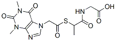 CAS#: 94088-02-5, N-[2-[[(1,2,3,6-Tetrahydro-1,3-Dimethyl-2,6-Dioxo-7H-Purin-7-Yl)Acetyl]Thio]-1-Oxopropyl]Glycine