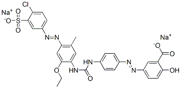 CAS#: 94088-51-4, 5-[2-[4-[[[[4-[2-(4-Chloro-3-Sulfophenyl)Diazenyl]-2-Ethoxy-5-Methylphenyl]Amino]Carbonyl]Amino]Phenyl]Diazenyl]-2-Hydroxy-Benzoic Acid Sodium Salt (1:2)