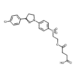CAS#: 94094-37-8, 4-[2-({4-[3-(4-Chlorophenyl)-4,5-dihydro-1H-pyrazol-1-yl]phenyl}sulfonyl)ethoxy]-4-oxobutanoic acid
