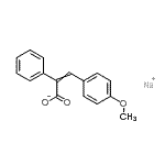 CAS 登录号：94094-73-2， 钠3-(4-甲氧基苯基)-2-苯基丙烯酸酯