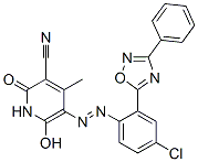 CAS#: 94109-24-7, 5-[[4-Chloro-2-(3-Phenyl-1,2,4-Oxadiazol-5-Yl)Phenyl]Azo]-1,2-Dihydro-6-Hydroxy-4-Methyl-2-Oxonicotinonitrile