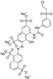 CAS#: 94109-42-9, Tetrasodium 2-[[8-[[[[3-[(2-Chloroethyl)Sulphonyl]Phenyl]Amino]Carbonyl]Amino]-1-Hydroxy-3,6-Disulphonato-2-Naphthyl]Azo]Naphthalene-1,5-Disulphonate