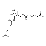 CAS#: 94110-05-1, 6-[2-{[(5-Carboxypentanoyl)oxy]methyl}-2-(hydroxymethyl)butoxy]-6-oxohexanoate