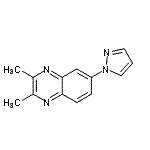 CAS#: 941283-15-4, 2,3-Dimethyl-6-(1H-pyrazol-1-yl)quinoxaline