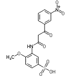 CAS#: 94134-37-9, 4-Methoxy-3-{[3-(3-nitrophenyl)-3-oxopropanoyl]amino}benzenesulfonic acid