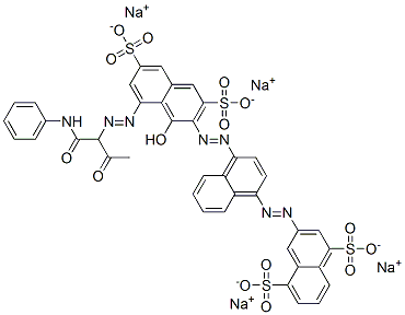 CAS#: 94134-51-7, Tetrasodium 3-((4-((8-((1-((Anilino)Carbonyl)-2-Oxopropyl)Azo)-1-Hydroxy-3,6-Disulphonato-2-Naphthyl)Azo)Naphthyl)Azo)Naphthalene-1,5-Disulphonate
