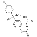 CAS 登录号：94158-54-0， (2E)-4-{4-[2-(4-羟基苯基)-2-丙基]苯氧基}-4-氧代-2-丁烯酸