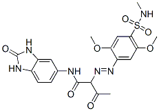 CAS#: 94159-58-7, N-(2,3-Dihydro-2-Oxo-1H-Benzimidazol-5-Yl)-2-[[2,5-Dimethoxy-4-[(Methylamino)Sulphonyl]Phenyl]Azo]-3-Oxobutyramide