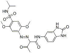 CAS#: 94159-59-8, N-(2,3-Dihydro-2-Oxo-1H-Benzimidazol-5-Yl)-2-[[4-[[Isopropylamino]Sulphonyl]-2,5-Dimethoxyphenyl]Azo]-3-Oxobutyramide