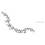 CAS 登录号：94160-42-6， 四钠2-[1-[[4-[4-[[2-[2-羧基-4-[(4-磺酸苯基)氨基甲酰氨基]苯基]偶氮-3-羟基-丁-2-烯酰基]氨基]-3-甲基-苯基]-2-甲基-苯基]氨基甲酰]-2-羟基-丙-1-烯基]偶氮-5-[(4-磺酸苯基)氨基甲酰氨基]苯甲酸酯