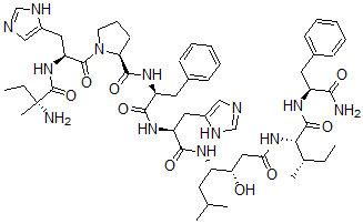 CAS#: 94162-23-9, Isovaleryl-histidyl-prolyl-phenylalanyl-histidyl-statine-leucyl-phenylalanine