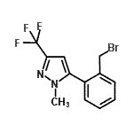 CAS#: 941716-87-6, 5-[2-(Bromomethyl)phenyl]-1-methyl-3-(trifluoromethyl)-1H-pyrazole