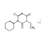 CAS#: 94201-50-0, sodium 1-(1-cyclohexenyl)-5-ethyl-4,6-dioxo-pyrimidin-2-olate
