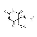 CAS#: 94201-54-4, sodium 5-ethyl-5-methyl-4,6-dioxo-1H-pyrimidin-2-olate