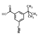CAS#: 942077-12-5, 3-Cyano-5-(2-methyl-2-propanyl)benzoic acid