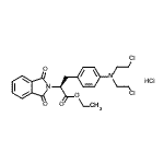 CAS 登录号：94213-26-0， 乙基(2S)-3-[4-[二(2-氯乙基)氨基]苯基]-2-(1,3-二氧代异吲哚啉-2-基)丙酸酯盐酸盐