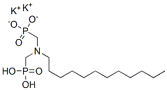 CAS 登录号：94230-67-8， ((十二烷基亚胺)二(亚甲基))二膦酸二氢二钾盐