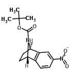 CAS#: 942492-09-3, 2-Methyl-2-propanyl (1R,8S)-4-nitro-11-azatricyclo[6.2.1.0<sup>2,7</sup>]undeca-2,4,6-triene-11-carboxylate