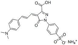 CAS#: 94266-11-2, Ammonium Hydrogen 4-[3-[4-(Dimethylamino)Phenyl]Allylidene]-4,5-Dihydro-5-Oxo-1-(4-Sulphonatophenyl)-1H-Pyrazole-3-Carboxylate