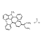 CAS#: 94276-90-1, [4-[(O-Chlorophenyl)(1-Methyl-2-Phenyl-1H-Indol-3-Yl)Methylene]Cyclohexa-2,5-Dien-1-Ylidene]Diethylammonium Trichlorozincate(1-)