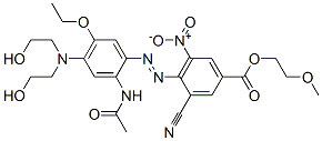 CAS#: 94276-98-9, 2-Methoxyethyl 4-[[2-(Acetylamino)-4-[Bis(2-Hydroxyethyl)Amino]-5-Ethoxyphenyl]Azo]-3-Cyano-5-Nitrobenzoate