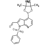 CAS#: 942920-60-7, 1-(Phenylsulfonyl)-4-(4,4,5,5-tetramethyl-1,3,2-dioxaborolan-2-yl)-1H-pyrrolo[2,3-b]pyridine-2-carbaldehyde