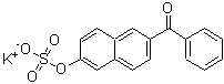 CAS 登录号：94333-61-6， 苯基[6-(磺基氧基)-2-萘基]-甲酮钾盐(1:1)