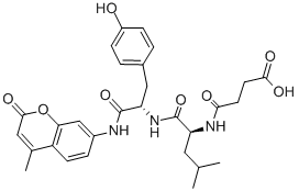 CAS#: 94367-20-1, N-(3-Carboxy-1-Oxopropyl)-L-Leucyl-N-(4-Methyl-2-Oxo-2H-1-Benzopyran-7-Yl)-L-Tyrosinamide