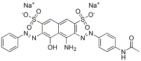 CAS#: 94386-47-7, Disodium 3-[[4-(Acetylamino)Phenyl]Azo]-4-Amino-5-Hydroxy-6-(Phenylazo)Naphthalene-2,7-Disulphonate